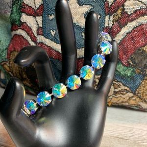 Handmade Swarovski Crystal “Crystal AB Rivoli”